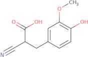 2-Cyano-3-(4-hydroxy-3-methoxyphenyl)propanoic acid