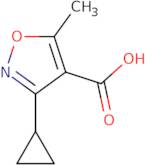 3-Cyclopropyl-5-methyl-1,2-oxazole-4-carboxylic acid