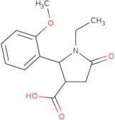 (2R,3R)-1-Ethyl-2-(2-methoxyphenyl)-5-oxopyrrolidine-3-carboxylic acid