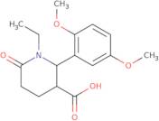 (2R,3R)-2-(2,5-Dimethoxyphenyl)-1-ethyl-6-oxopiperidine-3-carboxylic acid