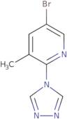 5-Bromo-3-methyl-2-(4H-1,2,4-triazol-4-yl)pyridine