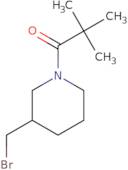 1-[3-(Bromomethyl)piperidin-1-yl]-2,2-dimethylpropan-1-one