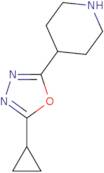 4-(5-Cyclopropyl-1,3,4-oxadiazol-2-yl)piperidine