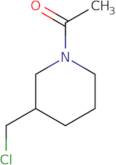 1-[3-(Chloromethyl)piperidin-1-yl]ethan-1-one