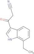 3-(7-Ethyl-1H-indol-3-yl)-3-oxopropanenitrile