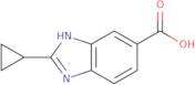 2-Cyclopropyl-1H-1,3-benzodiazole-5-carboxylic acid