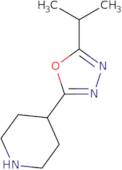 4-[5-(1-Methylethyl)-1,3,4-oxadiazol-2-yl]-piperidine