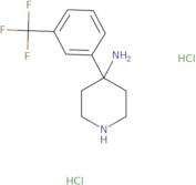 4-[3-(Trifluoromethyl)phenyl]piperidin-4-amine dihydrochloride