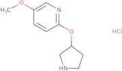 5-Methoxy-2-(pyrrolidin-3-yloxy)pyridine hydrochloride