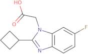 2-(2-Cyclobutyl-6-fluoro-1H-benzo[D]imidazol-1-yl)acetic acid