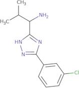 1-(3-(3-Chlorophenyl)-1H-1,2,4-triazol-5-yl)-2-methylpropan-1-amine