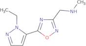 1-(5-(1-Ethyl-1H-pyrazol-5-yl)-1,2,4-oxadiazol-3-yl)-N-methylmethanamine