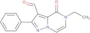 5-Ethyl-4-oxo-2-phenyl-4,5-dihydropyrazolo[1,5-a]pyrazine-3-carbaldehyde