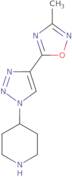 4-[4-(3-Methyl-[1,2,4]oxadiazol-5-yl)-[1,2,3]triazol-1-yl]-piperidine