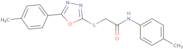N-p-Tolyl-2-(5-p-tolyl-[1,3,4]oxadiazol-2-ylsulfanyl)-acetamide