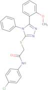 N-(4-Chlorophenyl)-2-{[5-(2-methoxyphenyl)-4-phenyl-4H-1,2,4-triazol-3-yl]sulfanyl}acetamide