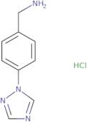 [4-(1H-1,2,4-Triazol-1-yl)phenyl]methanamine hydrochloride