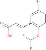 (2E)-3-[5-Bromo-2-(difluoromethoxy)phenyl]prop-2-enoic acid
