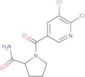 1-(5,6-Dichloropyridine-3-carbonyl)pyrrolidine-2-carboxamide