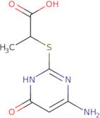 2-[(6-Amino-4-oxo-1,4-dihydro-2-pyrimidinyl)thio]propanoic acid