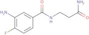 3-[(3-Amino-4-fluorophenyl)formamido]propanamide