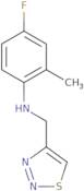 4-Fluoro-2-methyl-N-(thiadiazol-4-ylmethyl)aniline