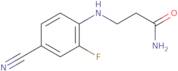 3-[(4-Cyano-2-fluorophenyl)amino]propanamide