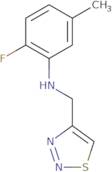 2-Fluoro-5-methyl-N-(thiadiazol-4-ylmethyl)aniline