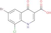 6-Bromo-8-chloro-4-oxo-1,4-dihydroquinoline-3-carboxylic acid