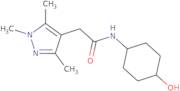 N-(4-Hydroxycyclohexyl)-2-(trimethyl-1H-pyrazol-4-yl)acetamide