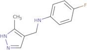 4-Fluoro-N-[(3-methyl-1H-pyrazol-4-yl)methyl]aniline