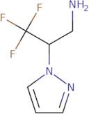 3,3,3-Trifluoro-2-pyrazol-1-ylpropan-1-amine