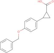 2-[4-(Benzyloxy)phenyl]cyclopropane-1-carboxylic acid