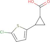 2-(5-Chlorothiophen-2-yl)cyclopropane-1-carboxylic acid