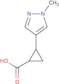 2-(1-Methyl-1H-pyrazol-4-yl)cyclopropane-1-carboxylic acid