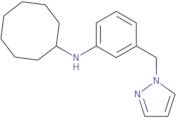 N-[3-(1H-Pyrazol-1-ylmethyl)phenyl]cyclooctanamine