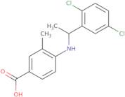 4-{[1-(2,5-Dichlorophenyl)ethyl]amino}-3-methylbenzoic acid