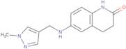 6-{[(1-Methyl-1H-pyrazol-4-yl)methyl]amino}-1,2,3,4-tetrahydroquinolin-2-one