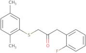 1-[(2,5-Dimethylphenyl)sulfanyl]-3-(2-fluorophenyl)propan-2-one