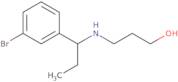 3-[1-(3-Bromophenyl)propylamino]propan-1-ol