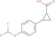 2-[4-(Difluoromethoxy)phenyl]cyclopropane-1-carboxylic acid