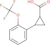 2-[2-(Trifluoromethoxy)phenyl]cyclopropane-1-carboxylic acid