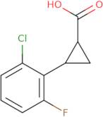 2-(2-Chloro-6-fluorophenyl)cyclopropane-1-carboxylic acid