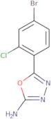 5-(4-Bromo-2-chlorophenyl)-1,3,4-oxadiazol-2-amine