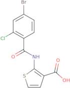 2-(4-Bromo-2-chlorobenzamido)thiophene-3-carboxylic acid