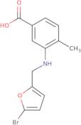 3-{[(5-Bromofuran-2-yl)methyl]amino}-4-methylbenzoic acid