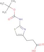 3-(2-{[(tert-Butoxy)carbonyl]amino}-1,3-thiazol-4-yl)propanoic acid