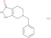 6-Benzyl-1,2,4,5,6,7-hexahydro-3H-pyrazolo[3,4-c]pyridin-3-one hydrochloride