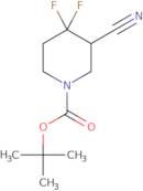tert-Butyl 3-cyano-4,4-difluoropiperidine-1-carboxylate
