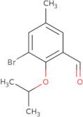 3-Bromo-5-methyl-2-(1-methylethoxy)benzaldehyde